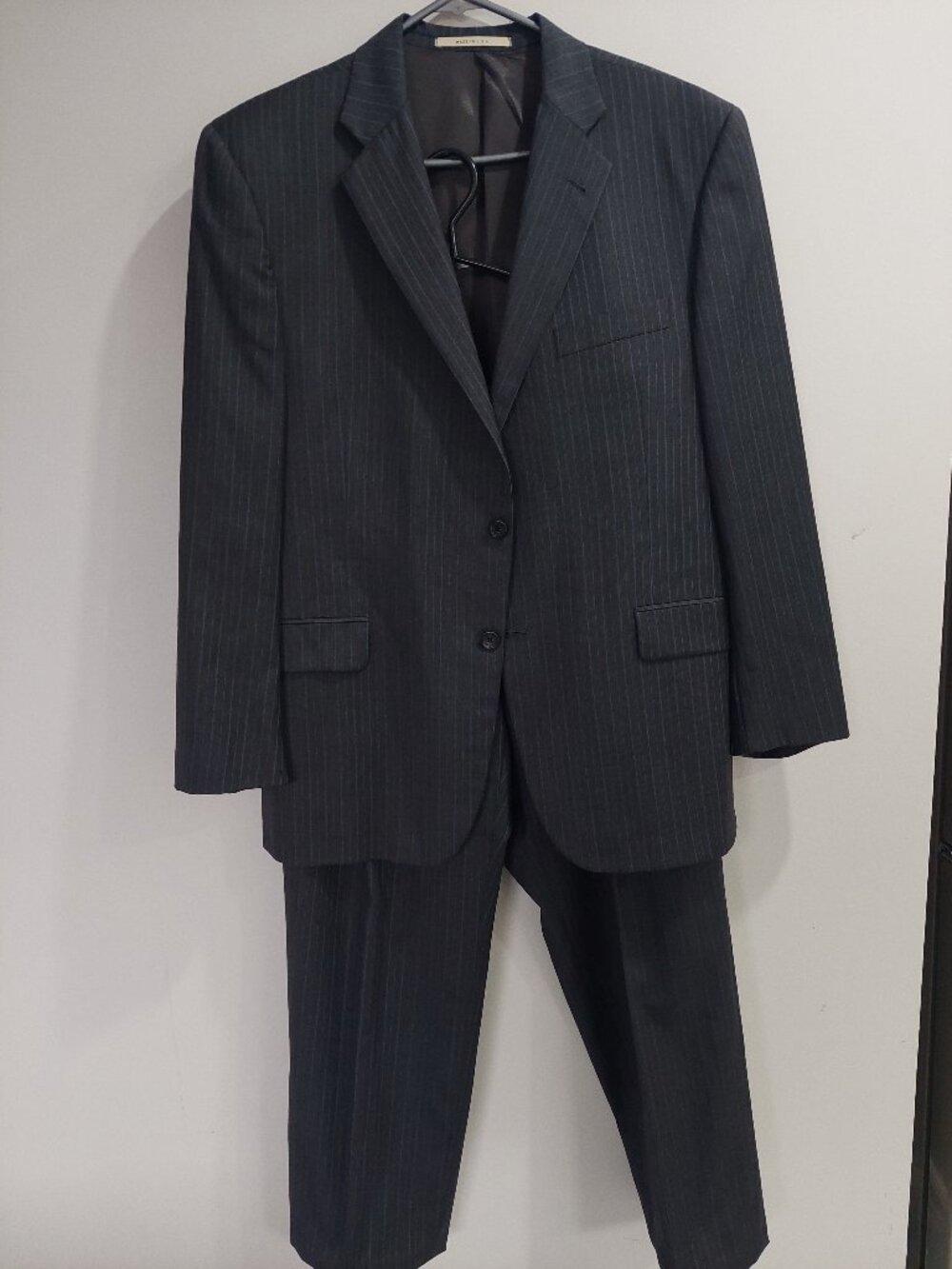 Burberry London Union Made in USA Striped Two-piece Men's Suit Sz US 42S